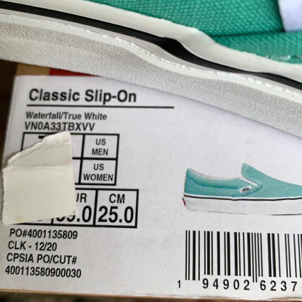 VANS CLASSIC SLIP ON WATERFALL/TRUE WHITE WMNS - Picture 14 of 14
